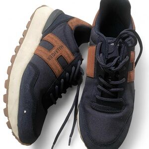 Tommy Hilfiger Men's Blue and Tan Sneakers